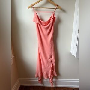 ANTHROPOLOGIE MARE MARE Sleeveless Draped
Asymmetrical Midi Dress‎ Ruffle XXS